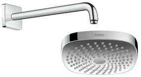 Hansgrohe Croma Select E - Hlavová sprcha 180 2jet so sprchovým ramenom 389 mm, chróm 26524000 + 27446000
