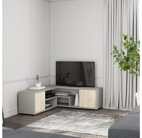TV stolík/skrinka Rosyna (sivý travertín). Akcia -15%. Vlastná spoľahlivá doprava až k Vám domov. 1107725