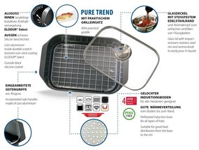 Elo 82660 Pekáč so skleneným poklopom aaromatickou rukoväťou Pure Trend 40 x 26 cm