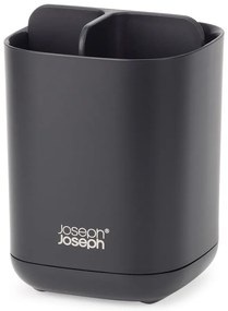 Čierny plastový téglik na zubné kefky EasyStore – Joseph Joseph