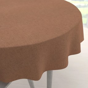 Biante Dekoračný okrúhly obrus BKW-203 Hnedý žíhaný Ø 110 cm
