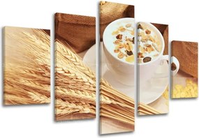 Obraz na stenu 5 dielny KUCHYŇA KU026E50 - 150x100 cm