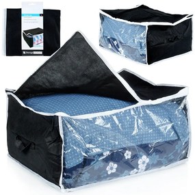 VILDE Textilný box na uskladnenie posteľnej bielizne ÚLOŽNÝ, 80L, 60 x 45 x 30 cm