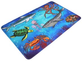 Koberce Breno Kusový koberec Sea World, modrá, viacfarebná,110 x 160 cm