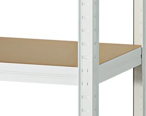 MEGA HIT: Regál 180x90x40 cm lakovaný 5-policový, nosnosť 875 kg - BIELY