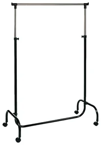Mobilný stojan na oblečenie KLEDIN 90x175 cm čierny