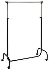 Mobilný stojan na oblečenie KLEDIN 90x175 cm čierny