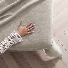 Béžový pléd zo ženilky 220x240 cm Talo – Filumi