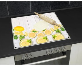 Kryt na stenu pri sporáku z tvrdeného skla 50x56 cm Lemons – Wenko