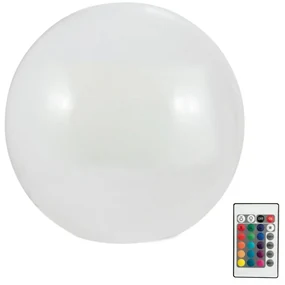 Polux LED RGBW Solárna lampa BALL LED/3,2V 500 mAh pr. 20 cm IP65 + diaľkové ovládanie SA1939