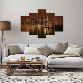 Obraz nočného mesta (150x105 cm)