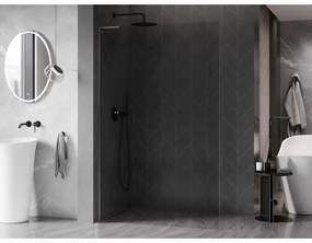 Mexen, Mexen Kioto-X L sprchová stena 80 x 200 cm, priehľadná 10 mm, pištoľovo sivá kartáčovaná - 800-080-107-66-00-X
