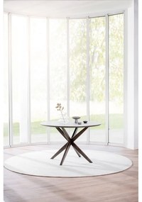 Okrúhly jedálenský stôl s doskou v dubovom dekore 120x120 cm Calverton - Rowico