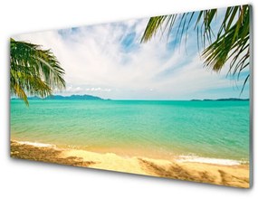 Skleneny obraz More pláž príroda 100x50 cm