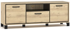 TV stolík Vinap TV-2D1DRWR - dub artisan / wenge tmavá