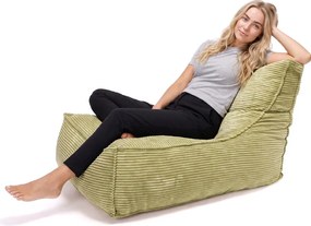 Sedací vak Leone XXL s penovou výplňou – menčester, MOOD Farba MOOD: Žltý