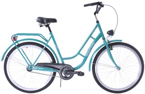 KOZBIKE Mestský bicykel Holand Retro 26K3 1 prevodový Tyrkysový 26" 19" 2023