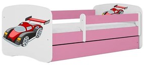 Detská Posteľ. Babydreams+Sz+M Ružová 70x140 Auto