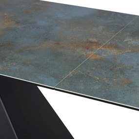 Jedálenský stôl Salvadore II, 160 x 90 cm, tyrkysová