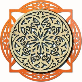SENTOP | Drevený dekoratívny obraz s elegantným vzorom - mandala I SENTOP PR0304
