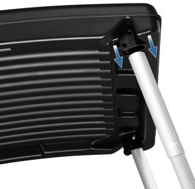 InternetovaZahrada Solárny panel na ohrev vody 112x55x14 cm - antracit