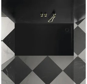Sprchová vanička KALDEWEI SUPERPLAN 80 x 170 x 2,5 cm čierna Lesklá 384647980701