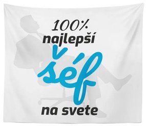 Sablio Deka 100% najlepší šéf na svete: 150x120 cm