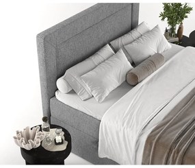 Sivá boxspring posteľ s úložným priestorom 180x200 cm Imagine – Maison de Rêve