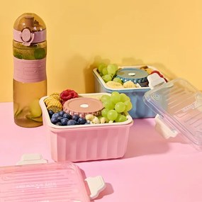 Obedový box POPPIE ružový 896038