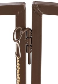 Pergola na popínavé rastliny Luxor s bránkou - Hnedá