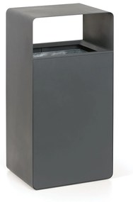 Kovový odpadkový kôš, 95 l, sivý