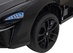 Ramiz Elektrické autíčko McLaren Artura pre deti čierne + pohon 4x4 + diaľkové ovládanie + plynulý štart + EVA kolesá + audio LED