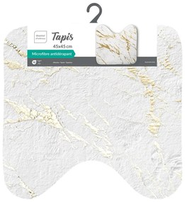 Biela/v zlatej farbe kúpeľňová predložka 45x45 cm Aquamarbre – douceur d'intérieur