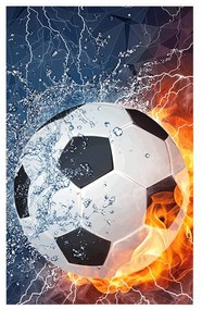 Plagát futbalová lopta