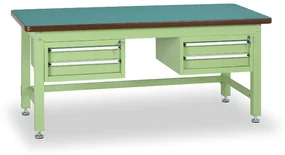 Dielenský stôl GL s 2 závesnými boxami na náradie, MDF + PVC doska, 4 zásuvky, 1800 x 750 x 800 mm