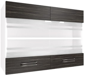 Kuchynská skrinka Belini horná 80 cm eben kráľovský  TOR SGW80/2/WT/HK/0/F