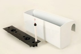 Balkónový hrantík BALKONA CLASSICO, plast, šírka 50 cm, biely lesk