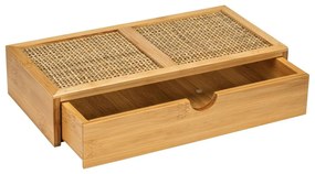 Bambusový kúpeľňový organizér Wenko Allegre, 28 x 6 cm