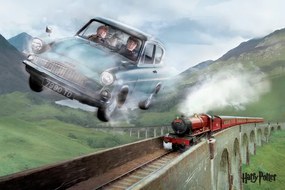 Plagát, Obraz - Harry Potter - Flying Ford Anglia