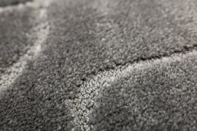 Kúpeľňový koberček Ivona sivý, línie