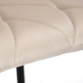 Jedálenská stolička MADISON zamatová, béžová