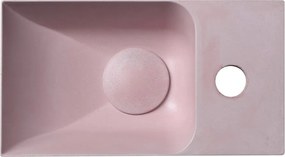 Ružové betónové umývadlo 31x17 cm Piccolino – Sapho