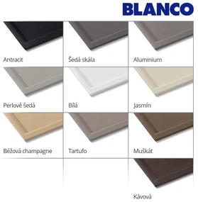 Blanco Zia 5 S, silgranitový drez 860x500x190 mm, 1-komorový, biela, 520515