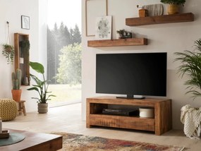 furniture-nabytek.cz - Masívny konferenčný stolík Country z mangového dreva, lakovaný, hnedý – 135×75×45 cm
