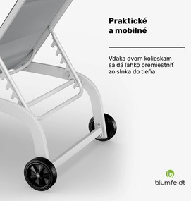 Blumfeldt Limala, lehátko, oceľ/hliník, textilén, 150 kg, prenosné