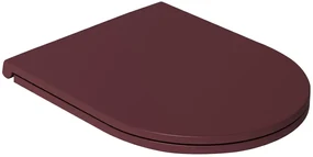 Isvea Isvea, INFINITY WC sedátko SLIM, Easy Take, Soft Close, červená matná, 40KF0543I-S