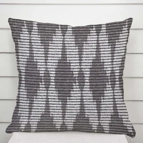 Biante Dekoračná obliečka na vankúš Leona LN-047 Svetlo sivé obrazce a pásiky 60 x 60 cm