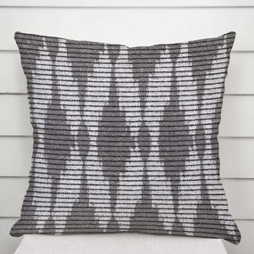 Biante Dekoračná obliečka na vankúš Leona LN-047 Svetlo sivé obrazce a pásiky 30 x 50 cm