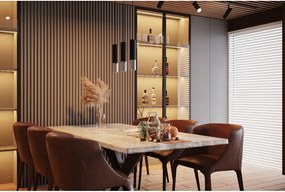 Čierne/v striebornej farbe kovové stropné svietidlo ø 6 cm Longbot – Sollux