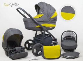 Kombinovaný kočík Raf-pol Marlux - Sun Yellow (3-kombinácia)